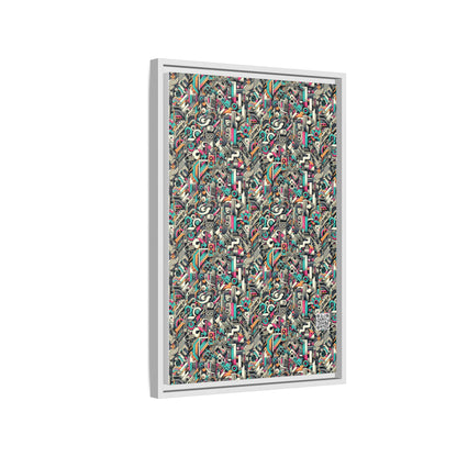 Digital Street Art Urban Street Style Matte Canvas, Framed (multi-color) - 8404 Design-74 B