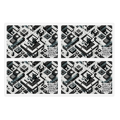 Tech-Forward Athleisure Sleek Tech Aesthetic Sticker Sheets - 8404 Design-37