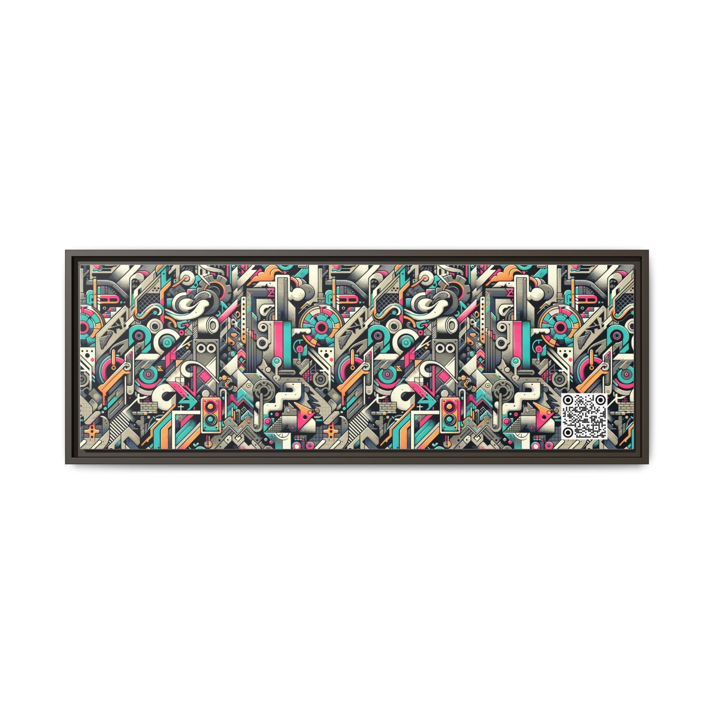 Digital Street Art Urban Street Style Matte Canvas, Framed (multi-color) - 8404 Design-74 B