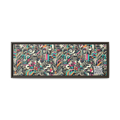 Digital Street Art Urban Street Style Matte Canvas, Framed (multi-color) - 8404 Design-74 B