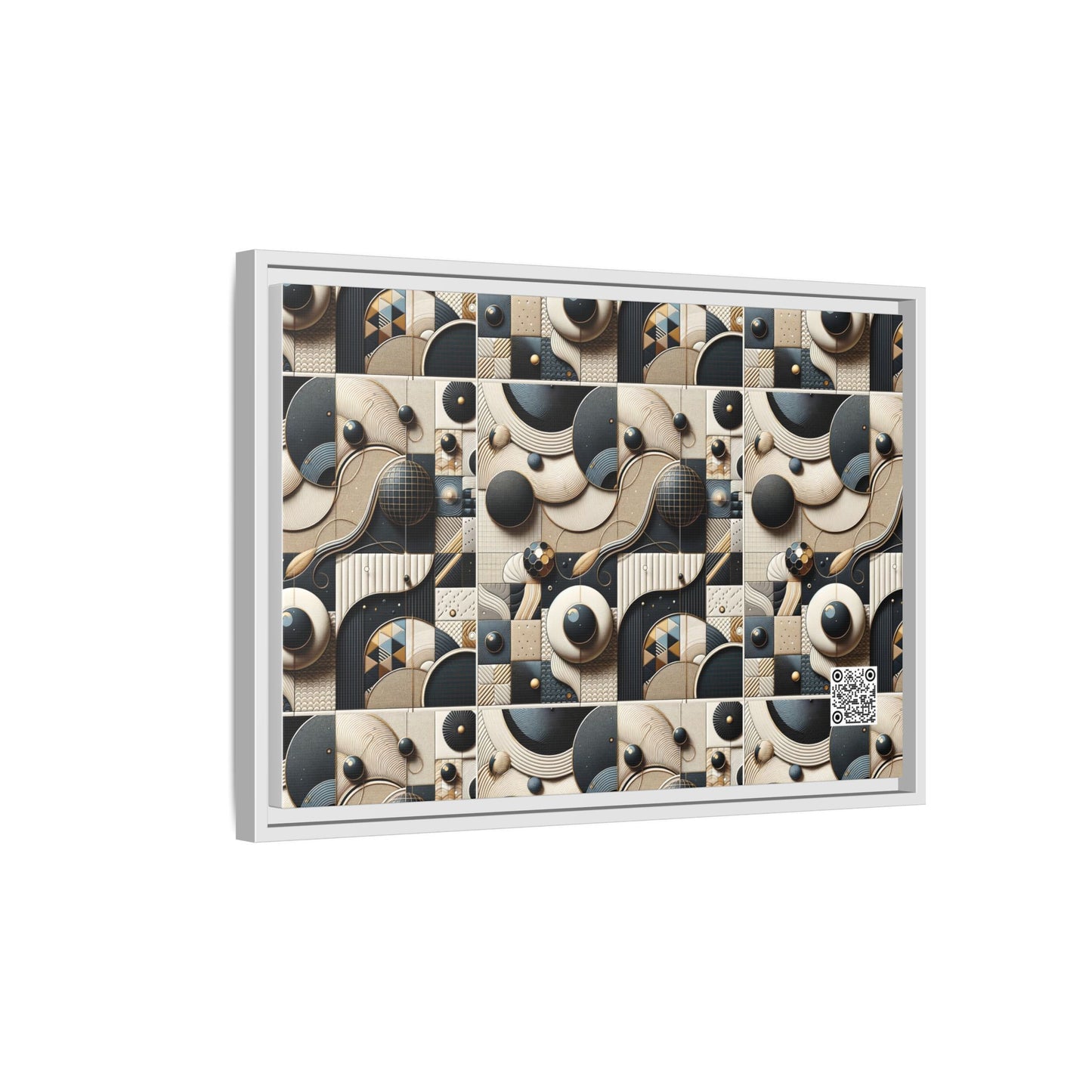 Tech-forward Luxe Streetwear Tech Luxe Fusion Matte Canvas, Framed (multi-color) - 8404 Design-71 B