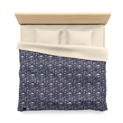 Digital Rebellion Youthful Streetwear with a Rebellious Digital Twist Microfiber Duvet Cover - 8404 Design-71