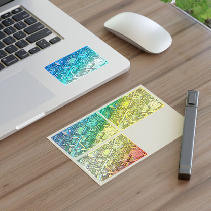 Digital Nomad Chic Cyberpunk Tech Sticker Sheets - 8404 Design-47