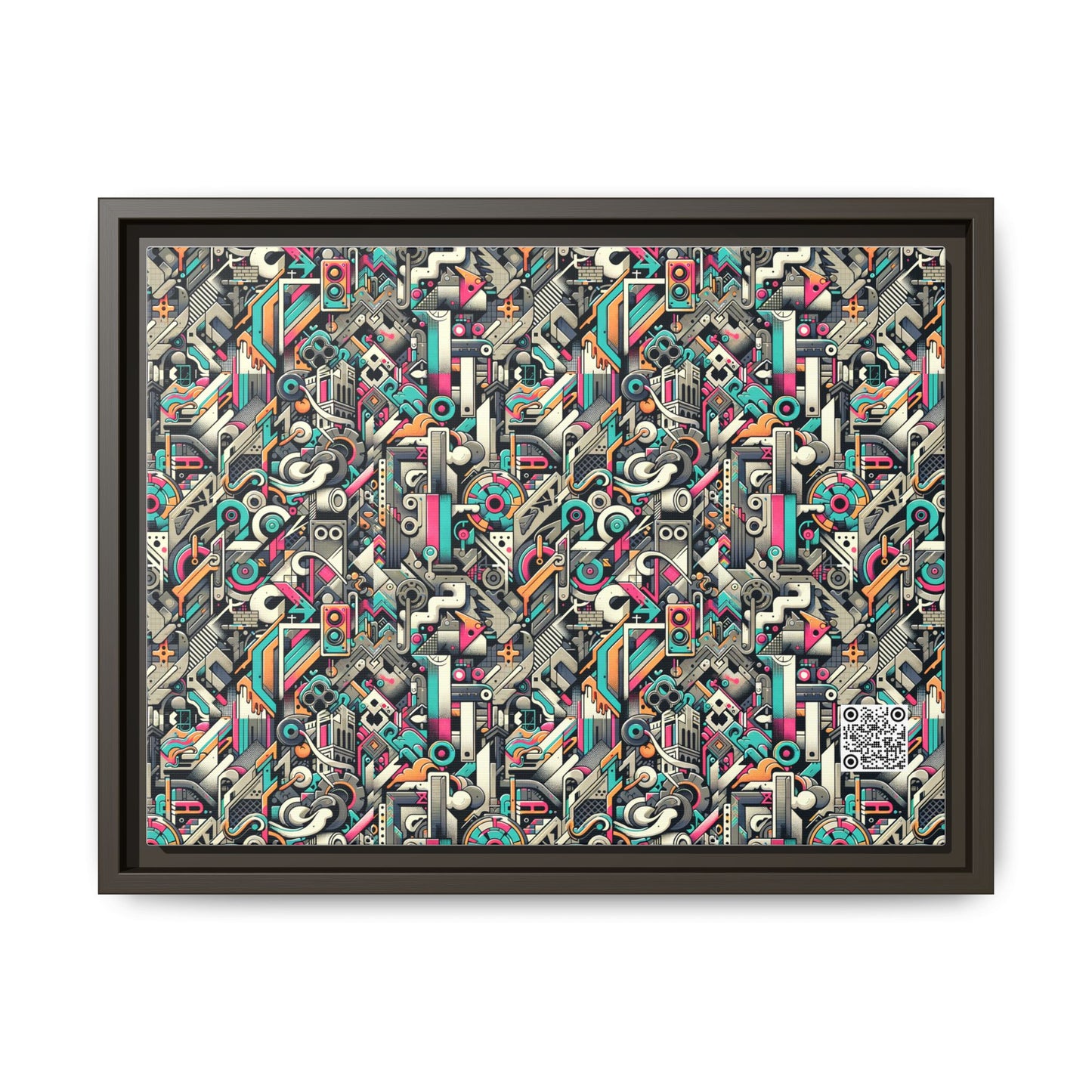 Digital Street Art Urban Street Style Matte Canvas, Framed (multi-color) - 8404 Design-74 A