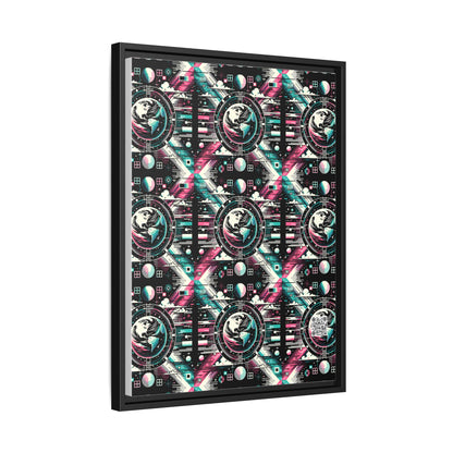 Digital Artistry Digital-native Streetwear Matte Canvas, Framed (multi-color) - 8404 Design-62 A