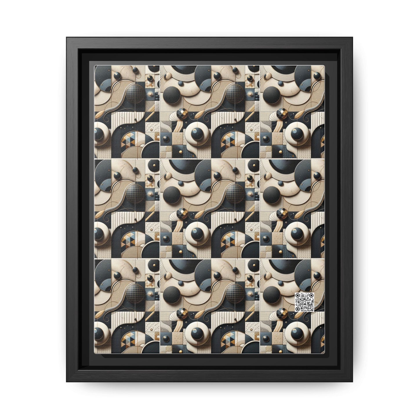 Tech-forward Luxe Streetwear Tech Luxe Fusion Matte Canvas, Framed (multi-color) - 8404 Design-71 B