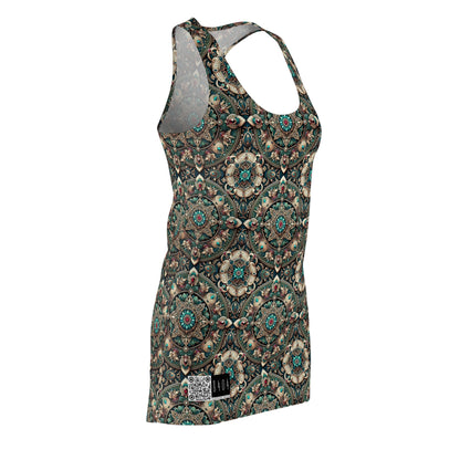 Neo-Dandyism Modern Dandy Streetwear Women's Cut & Sew Racerback Dress - 8404 Design-56