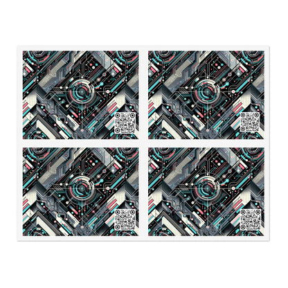 Tech-Infused Athleisure Tech-Forward Streetwear Sticker Sheets - 8404 Design-44