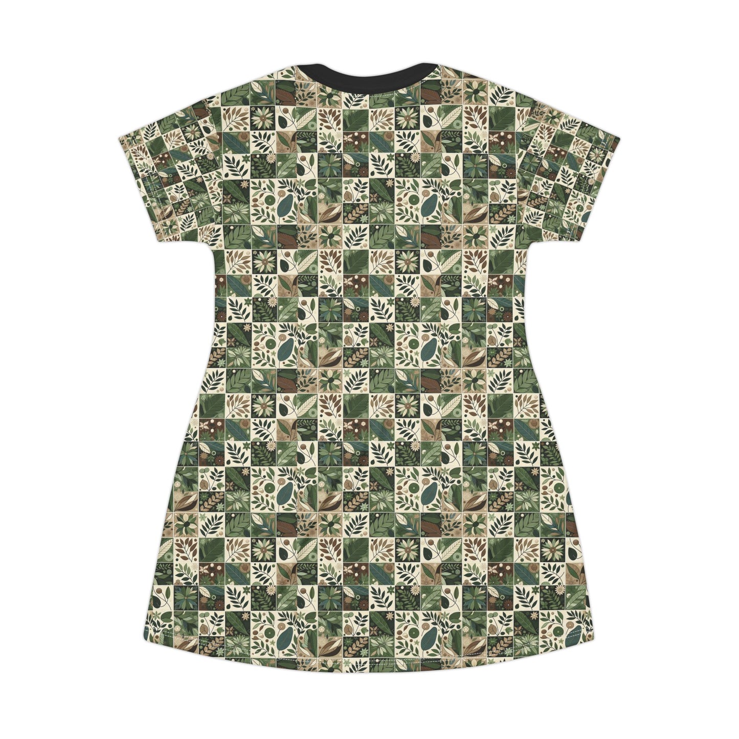 Streetwear Sustainability Environmentally Conscious Streetwear with a Natural Aesthetic T-shirt Dress - 8404 Design-57