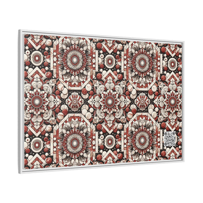 Neo Jomon Sculptural Aesthetics Artisanal Streetwear Matte Canvas, Framed (multi-Color) - 8404 Design-55 A