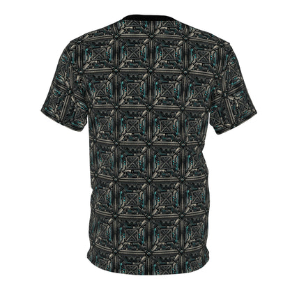 Tech Noir Futuristic Tech Aesthetic with a Dark Twist Unisex Cut & Sew Tee - 8404 Design-59