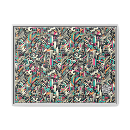 Digital Street Art Urban Street Style Matte Canvas, Framed (multi-color) - 8404 Design-74 A