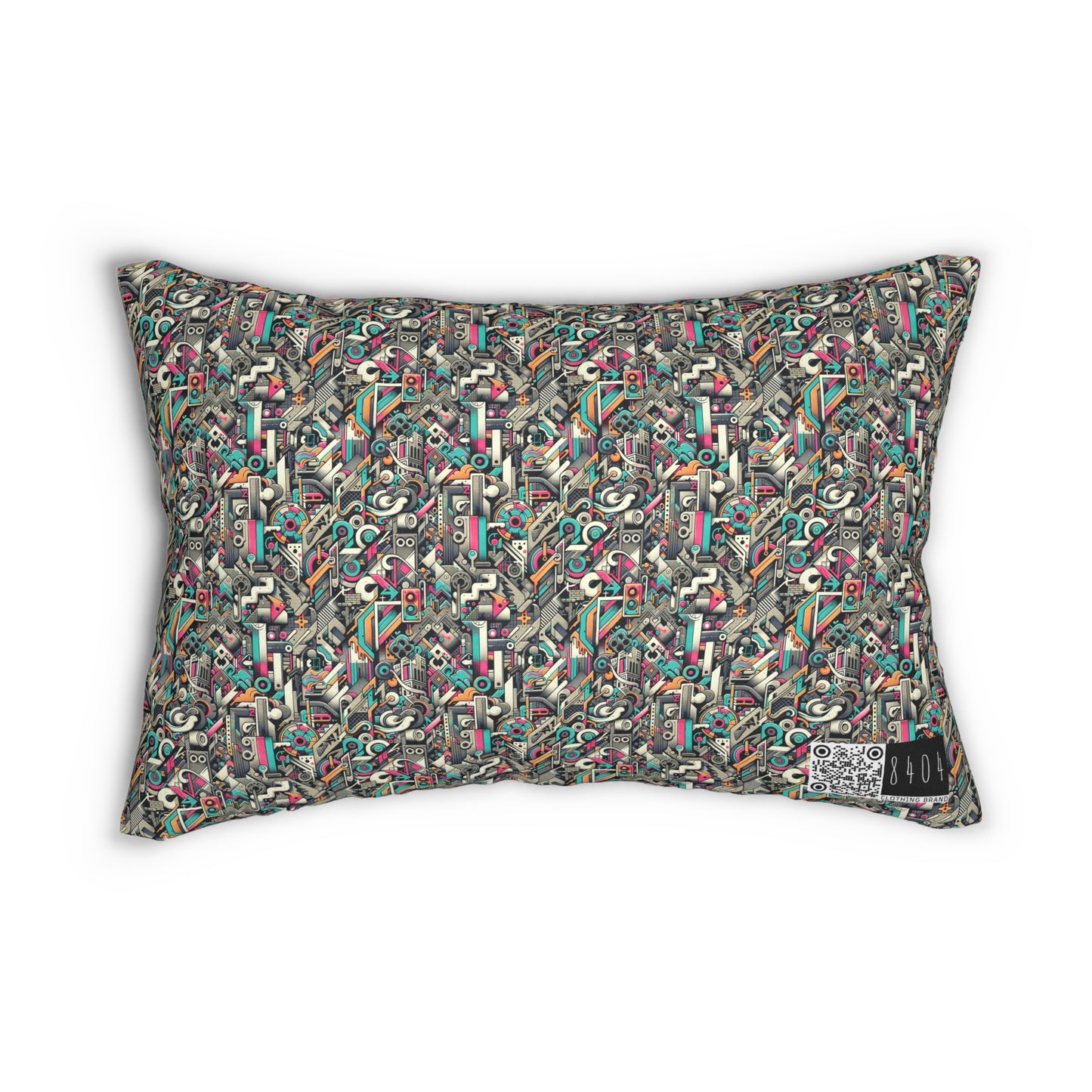 Digital Street Art Urban Street Style Spun Polyester Lumbar Pillow - 8404 Design-74 S
