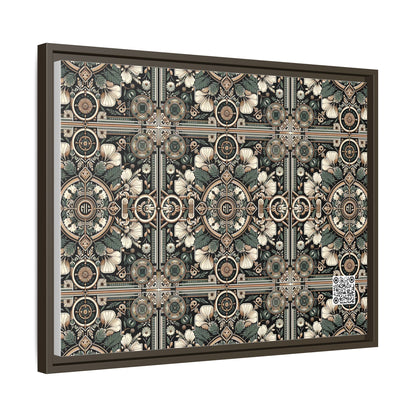 Cyber Garden Party Tech Garden Extravaganza Matte Canvas, Framed (multi-Color) - 8404 Design-66 A