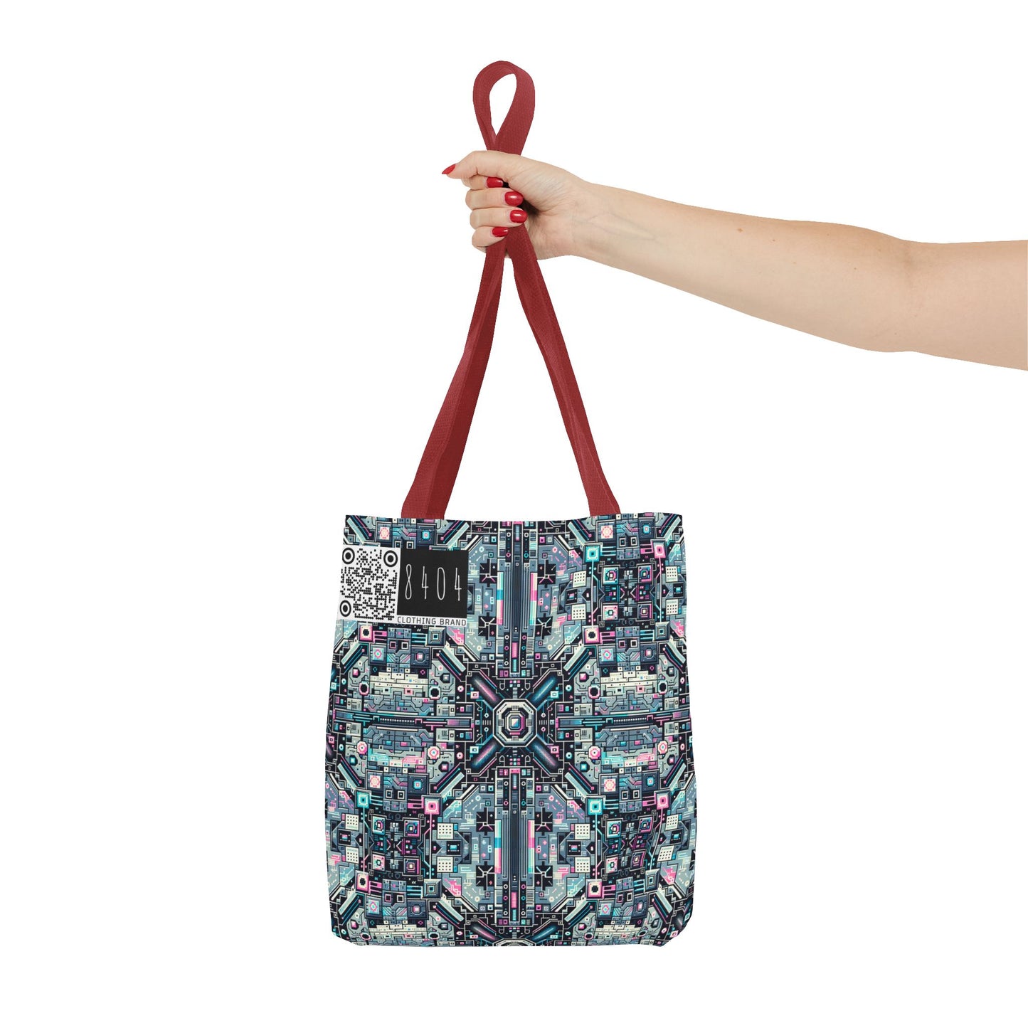 Digital Renaissance Tech-Forward Maximalism Tote Bag - 8404 Design-44