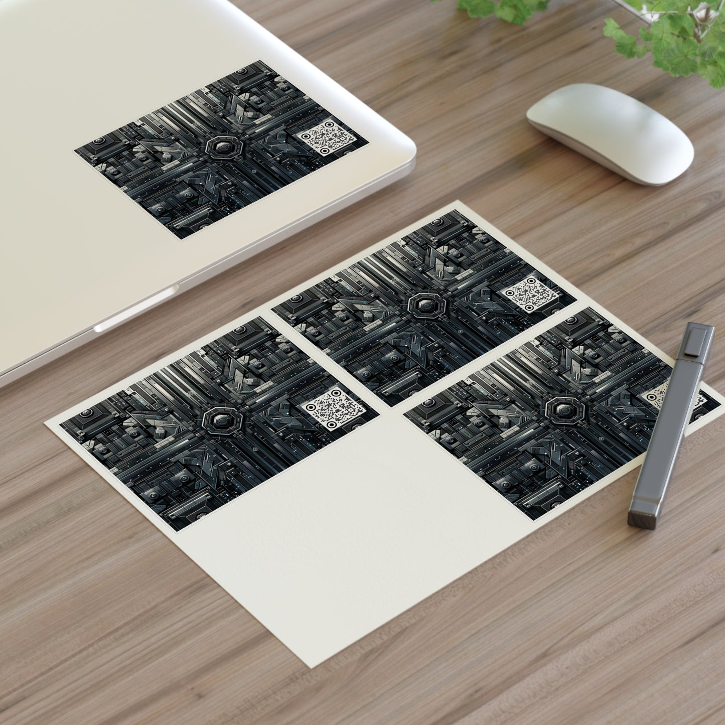 Tech Noir Futuristic Tech Aesthetic with a Dark Twist Sticker Sheet - 8404 Design-68
