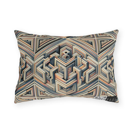 Tech Illusion Graphics Futuristic Artistry Outdoor Pillow - 8404 Design-52