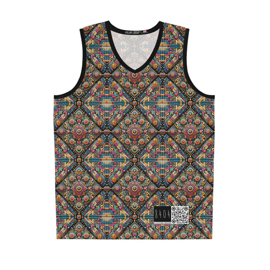 Cultural Fusion Tech Blend of Cultural Heritage With Tech-Inspired Elements Basketball Jersey - 8404 Design-58