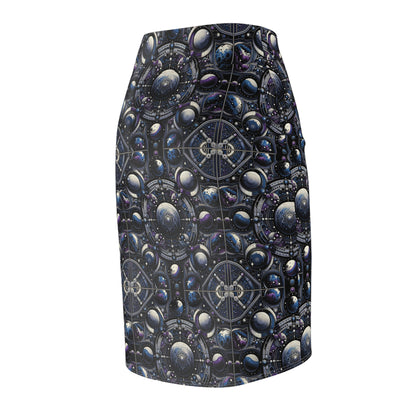 Tech Astronaut Tech-Forward Streetwear Meets Space Exploration Women's Pencil Skirt - 8404 Design-46