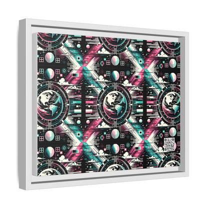 Digital Artistry Digital-native Streetwear Matte Canvas, Framed (multi-color) - 8404 Design-62 A