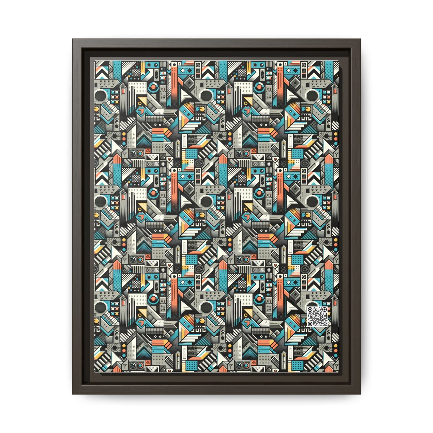 Digital Street Art Urban Street Style Matte Canvas, Framed (multi-color) - 8404 Design-81 A