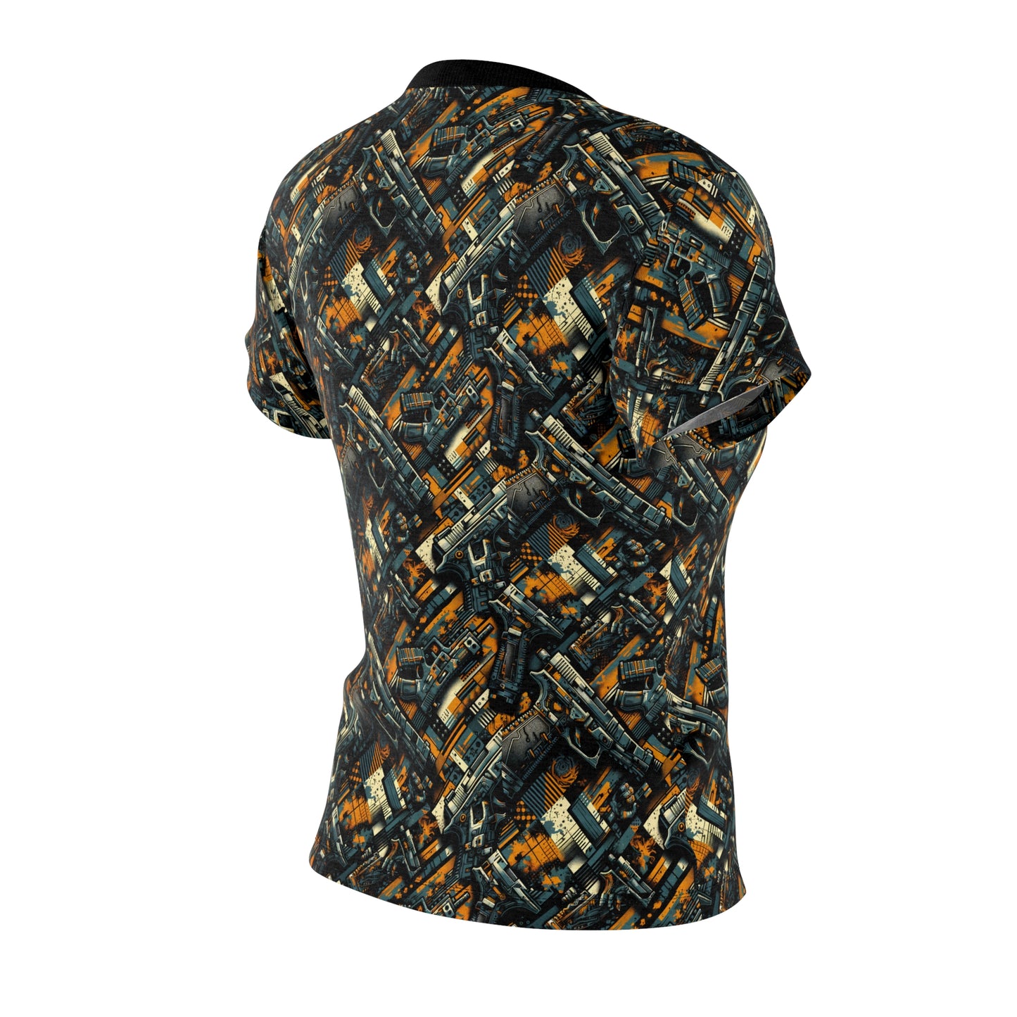 Digital Punk Futuristic Grunge Women's Cut & Sew Tee - 8404 Design-47