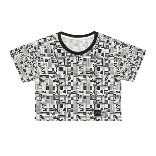 Digital Minimalism Minimalist Tech Crop Tee - 8404 Design-43