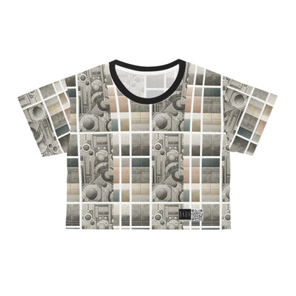 Tech Utility Chic Tech-Forward Minimalist Crop Tee - 8404 Design-59