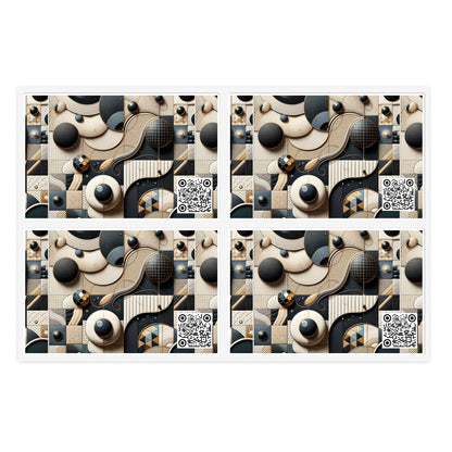 Tech-forward Luxe Streetwear Tech Luxe Fusion Sticker Sheet - 8404 Design-71