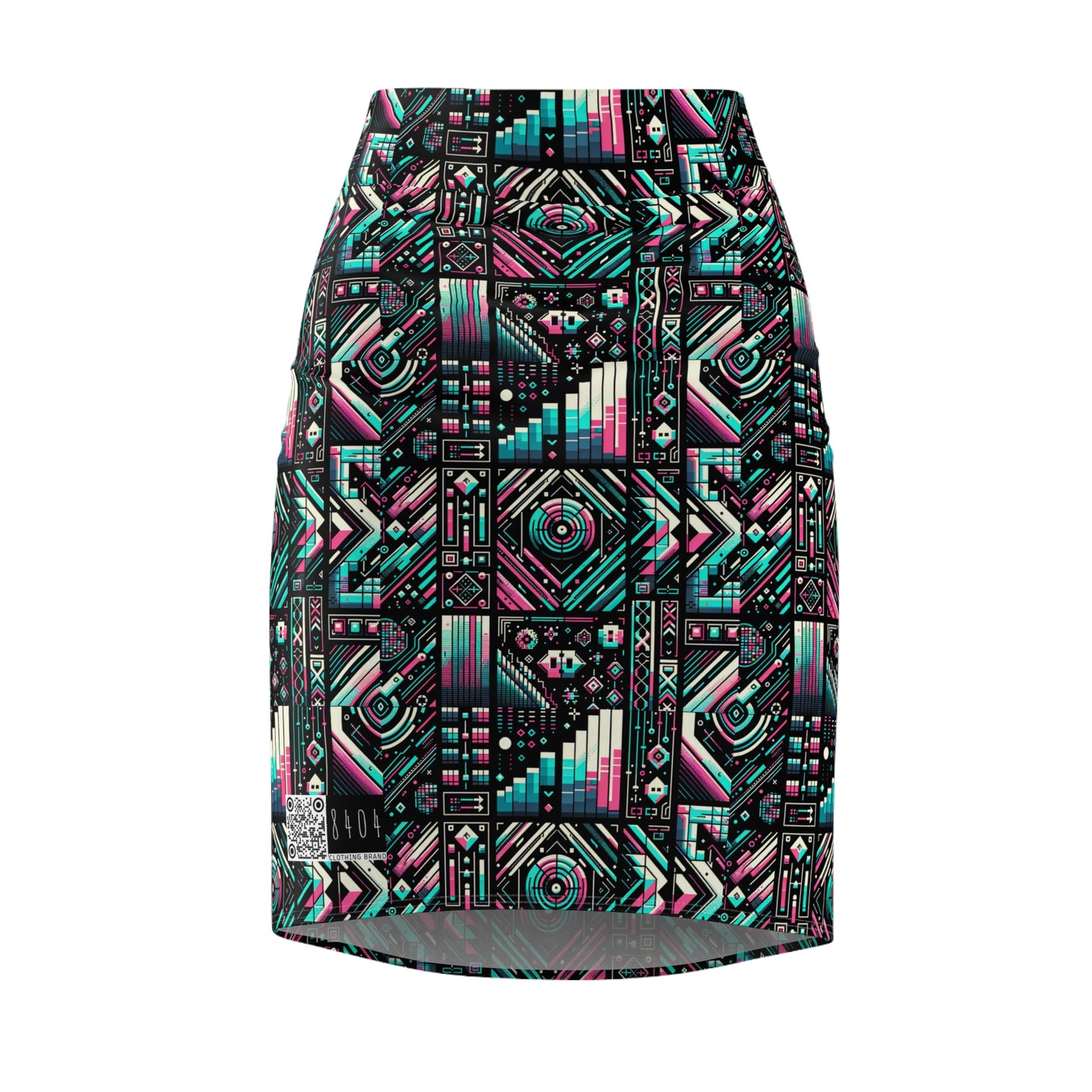 Digital Artistry Digital-native Streetwear Women's Pencil Skirt - 8404 Design-60