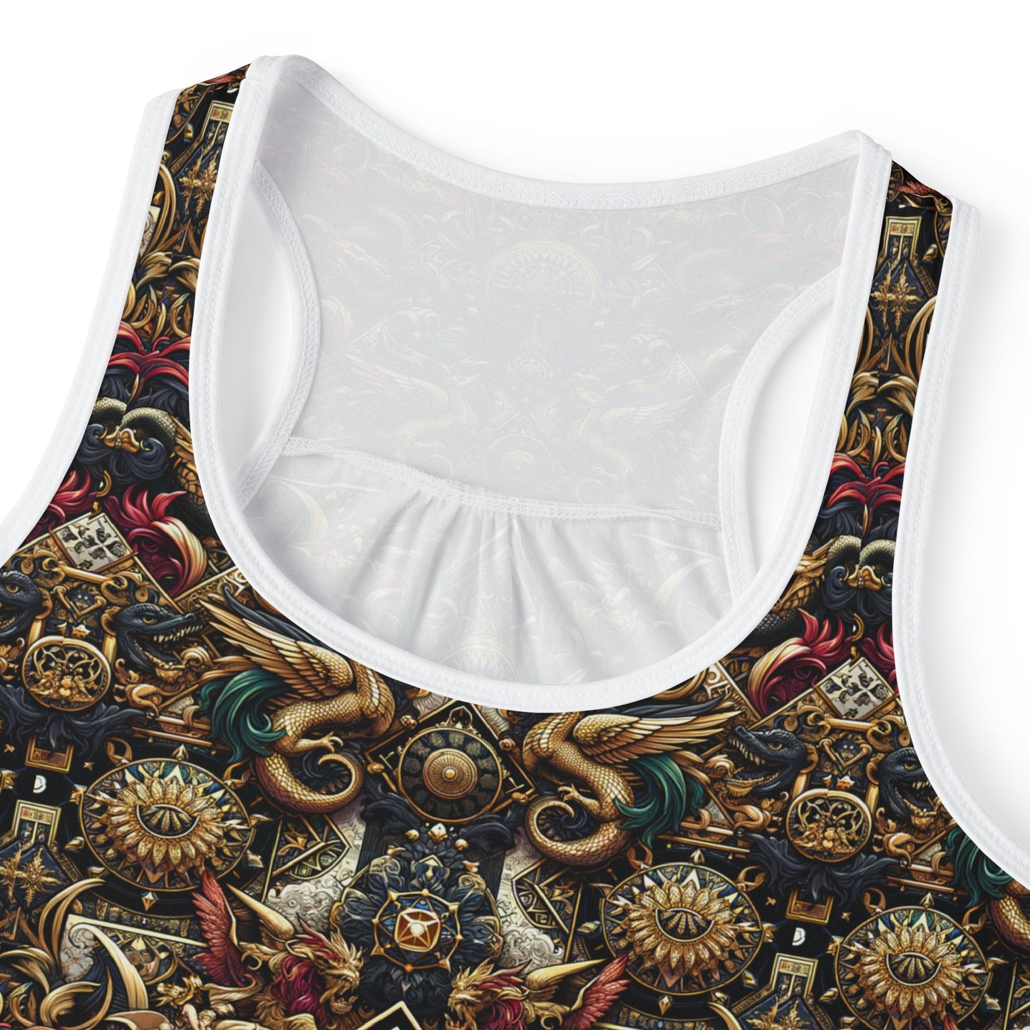 Digital Renaissance Luxurious Streetwear Inspired By Classical Art With a Modern Twist Women's Tank Top - 8404 Design-76
