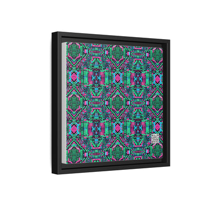 Digital Glitch Vibes Tech-Inspired Streetwear Matte Canvas, Framed (multi-Color) - 8404 Design-71 B