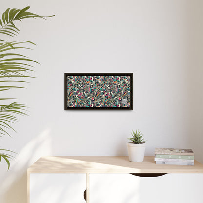 Digital Street Art Urban Street Style Matte Canvas, Framed (multi-color) - 8404 Design-74 B