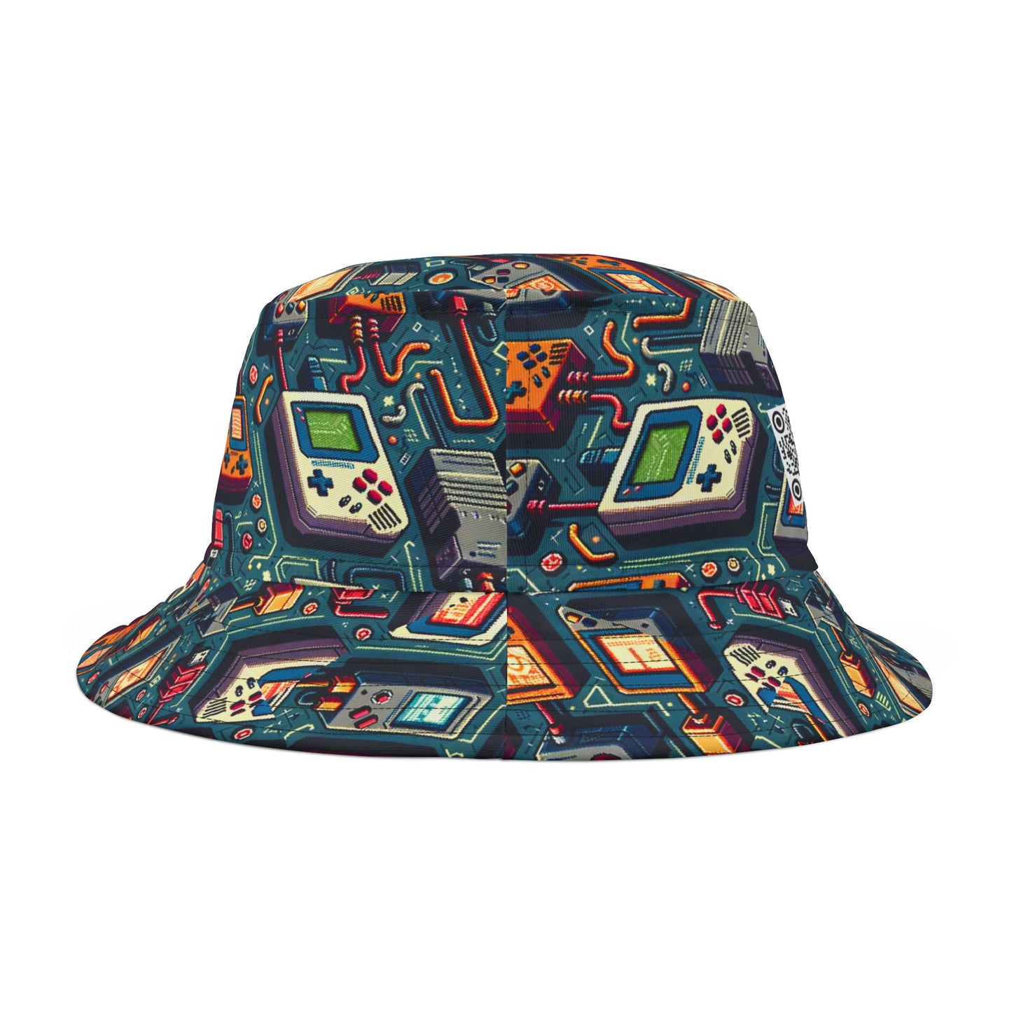 Retro Gaming Revival Nostalgic Tech Bucket Hat - 8404 Design-62