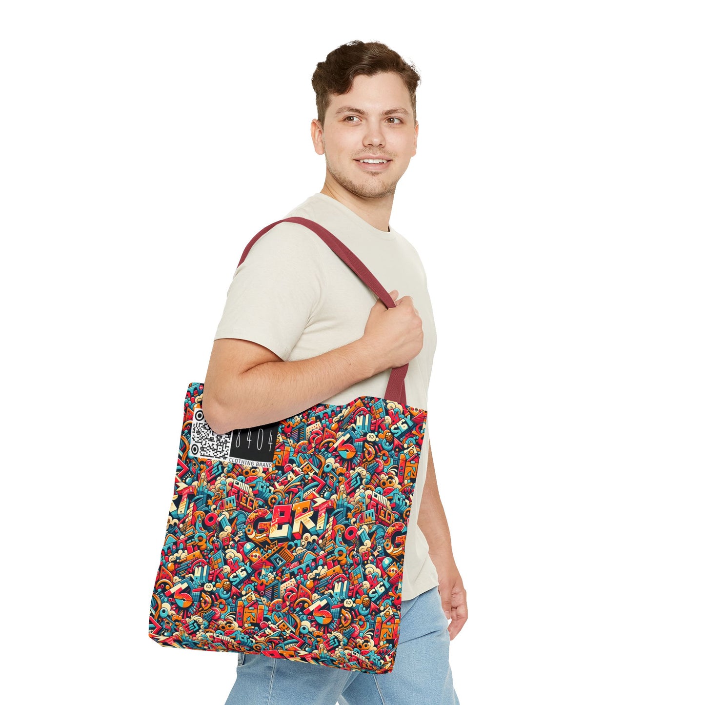 Neo-Traditional Street Art Modern Street Art Fusion Tote Bag - 8404 Design-58