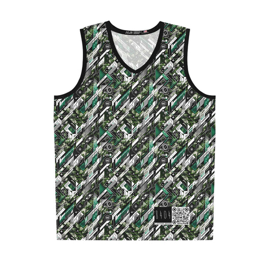 Tech Camo Fusion Tech-Forward Streetwear With a Futuristic Edge Basketball Jersey - 8404 Design-63