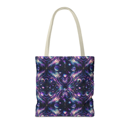 Galactic Hues Tech-Forward Cosmic Fusion Tote Bag - 8404 Design-41