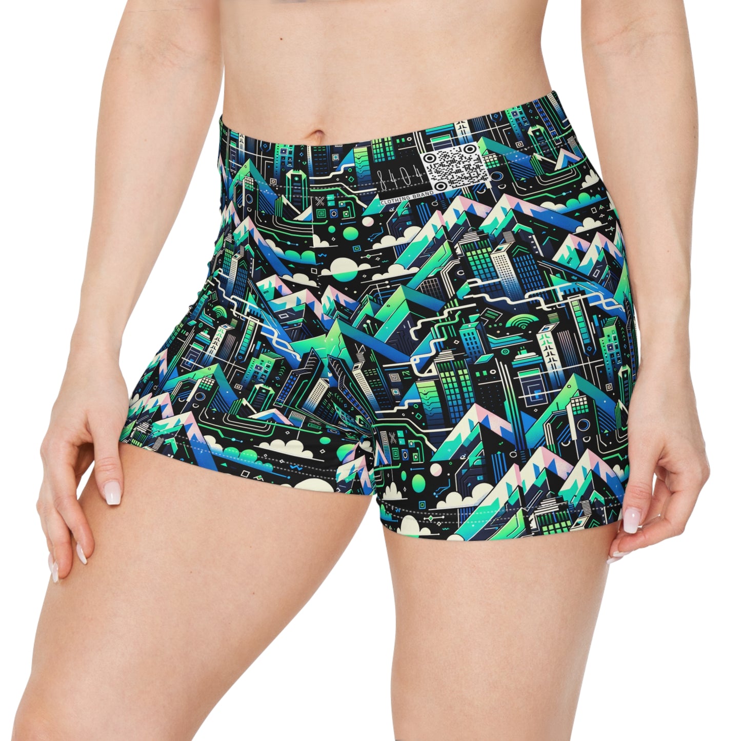 Digital Adventure Graphics Digital Explorer Women's Shorts - 8404 Design-55