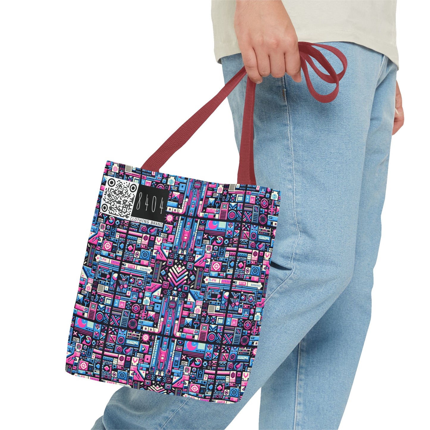 Digital Rebellion Youthful Streetwear with a Rebellious Digital Twist Tote Bag - 8404 Design-65
