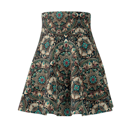 Neo-Dandyism Modern Dandy Streetwear Women's Skater Skirt - 8404 Design-56