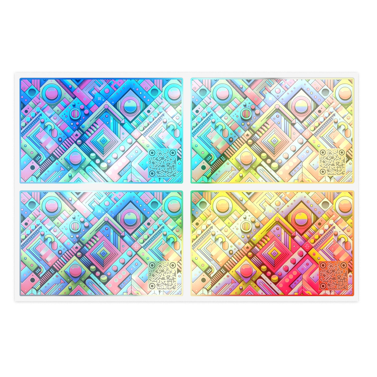 Neon Street Pop Vibrant and Eye-catching Sticker Sheet - 8404 Design-63