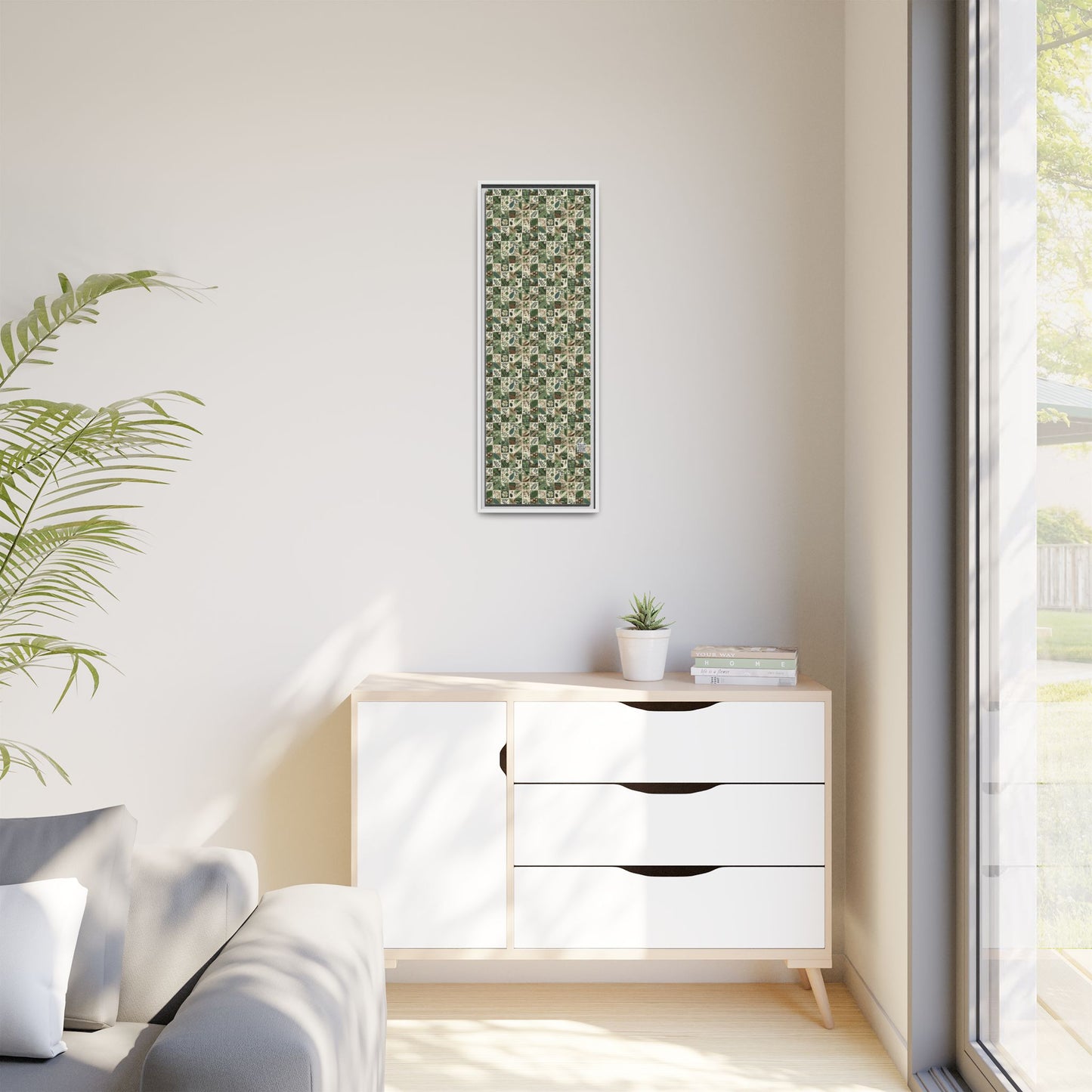 Streetwear Sustainability Environmentally Conscious Streetwear with a Natural Aesthetic Matte Canvas, Framed (multi-color) - 8404 Design-57 B