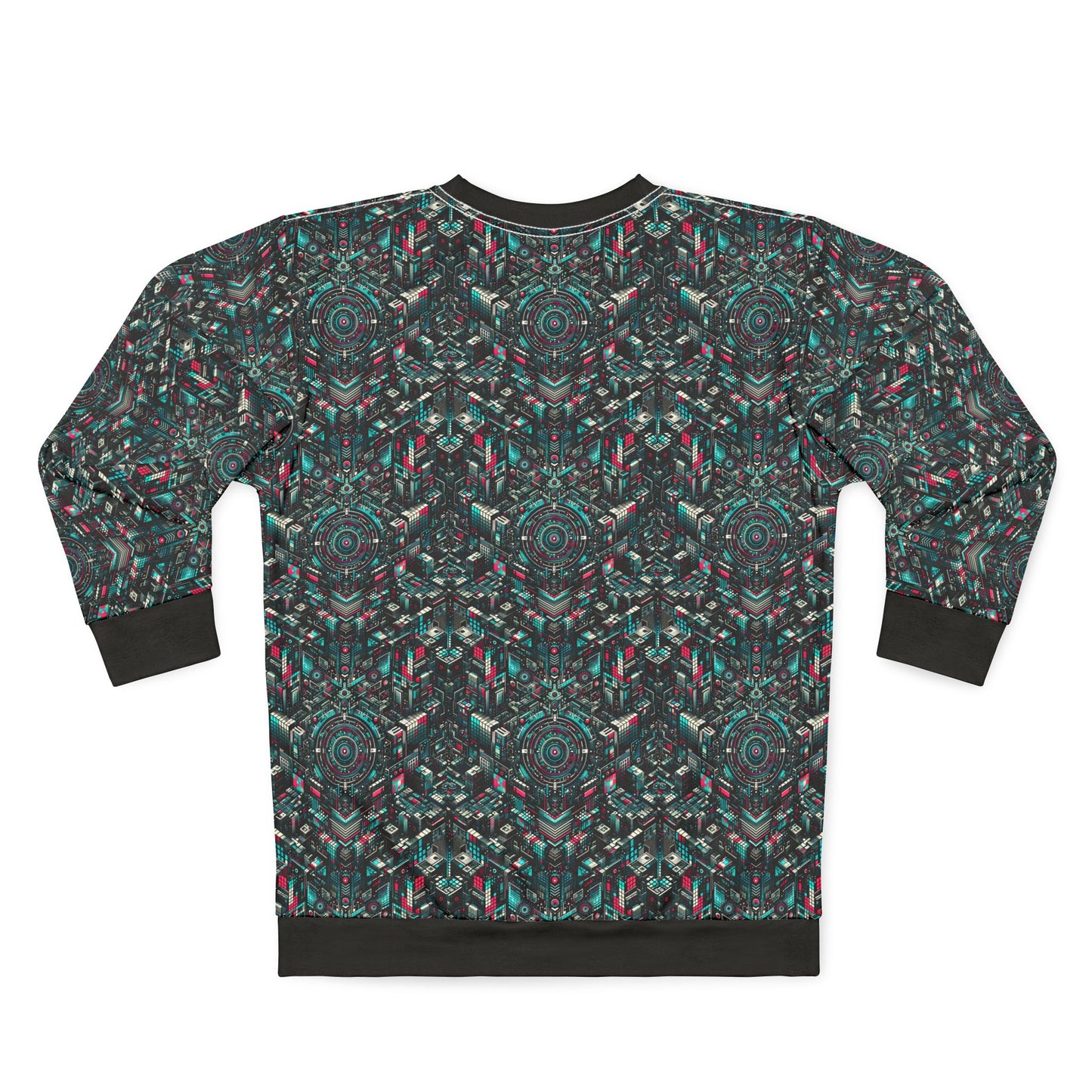 Digital Rebellion Tech-Inspired Streetwear Sweatshirt - 8404 Design-54
