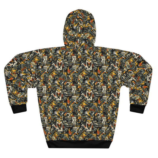 Digital Punk Futuristic Grunge Pullover Hoodie - 8404 Design-49