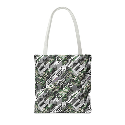 Tech Camo Fusion Tech-Forward Streetwear With a Futuristic Edge Tote Bag - 8404 Design-46