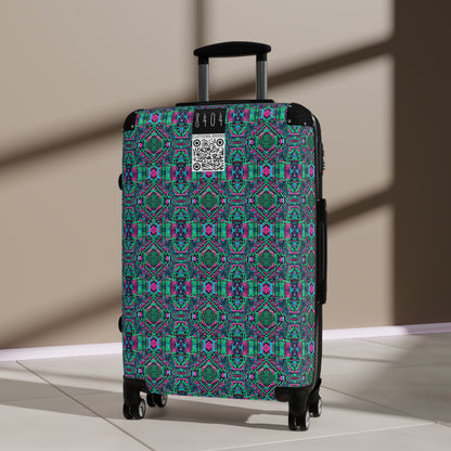 Digital Glitch Vibes Tech-Inspired Streetwear Suitcase - 8404 Design-71