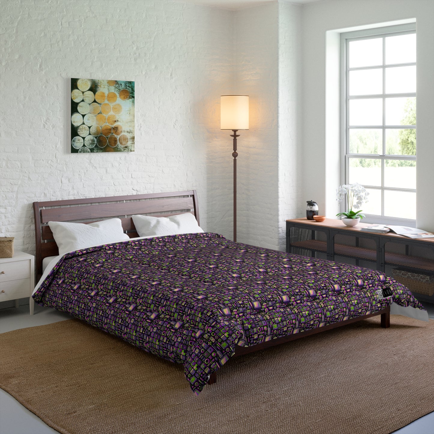 Digital Nostalgia Remix Modern Vintage Fusion Comforter - 8404 Design-67