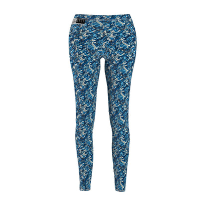 Tech Urban Camo Tech-Forward Streetwear With a Futuristic Military Edge Women's Cut & Sew Casual Leggings - 8404 Design-39