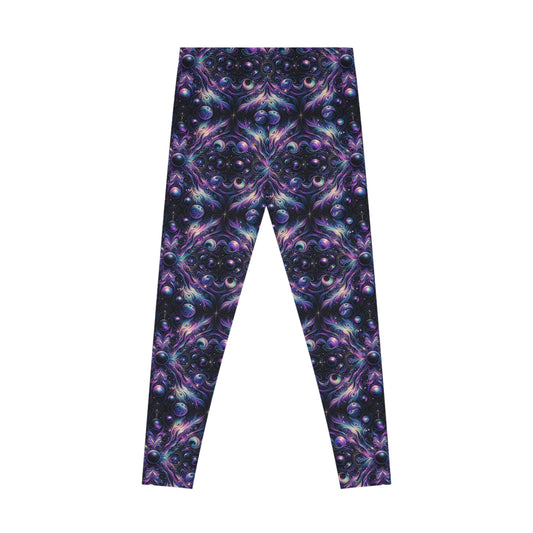 Galactic Hues Tech-Forward Cosmic Fusion Stretch Leggings - 8404 Design-41