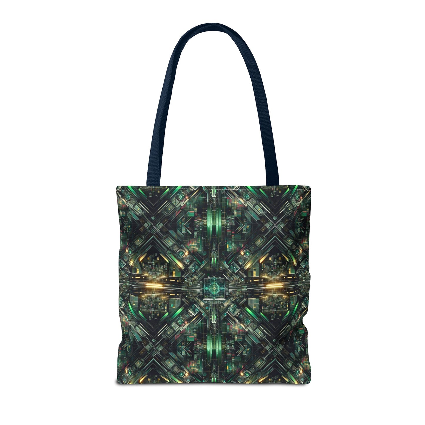 Tech Noir Graphics Tech-Inspired Streetwear Tote Bag - 8404 Design-56